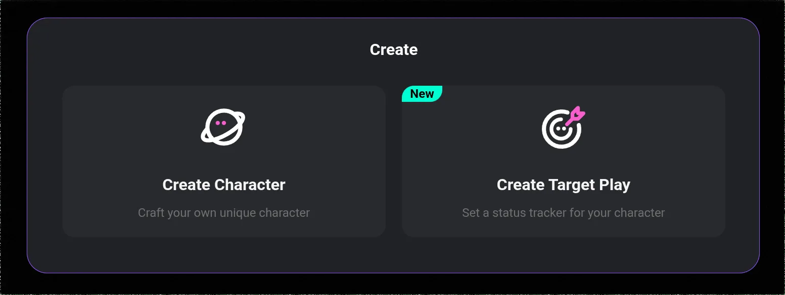 What are the main fields in a character card?